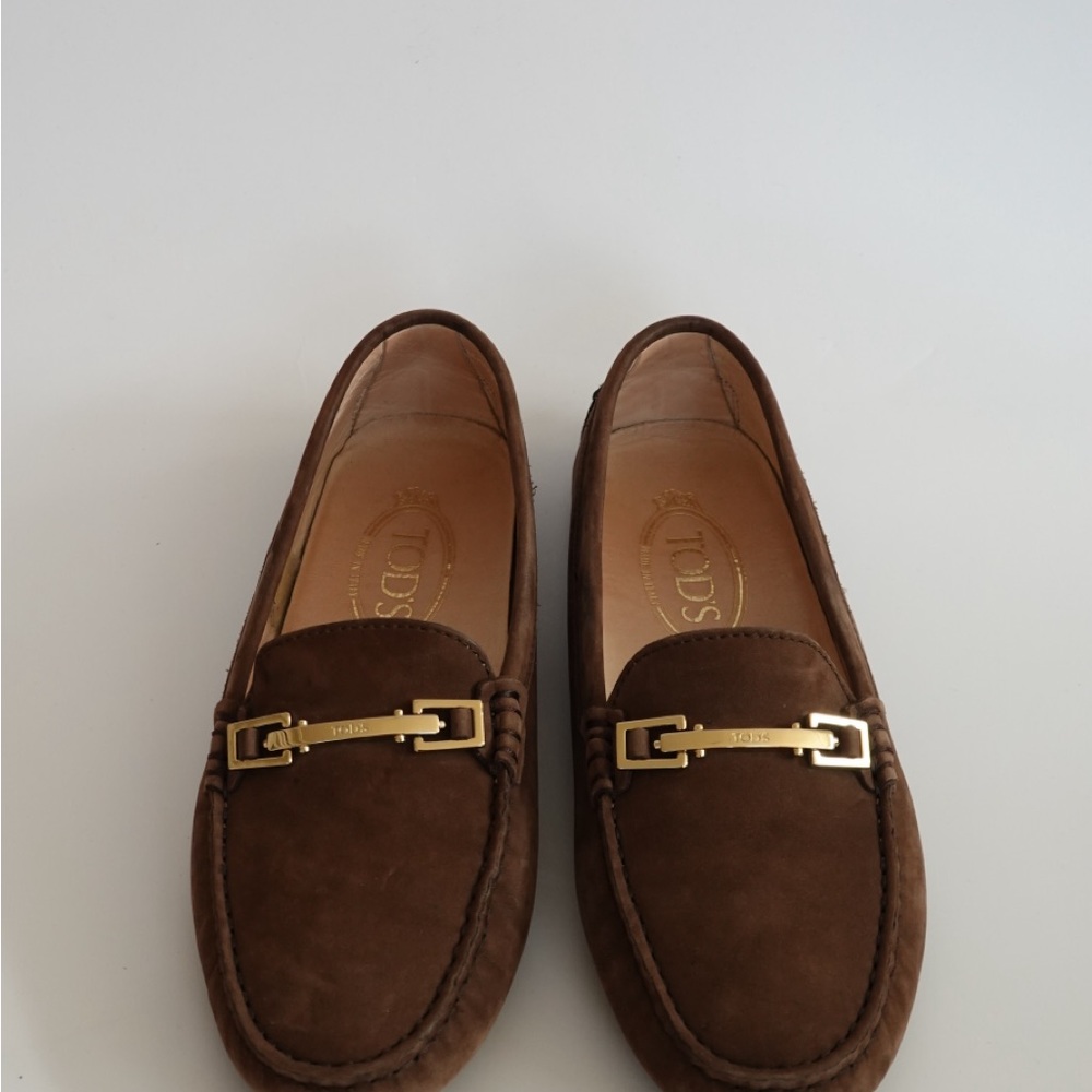 Tod's Brown Suede Loafers for Women